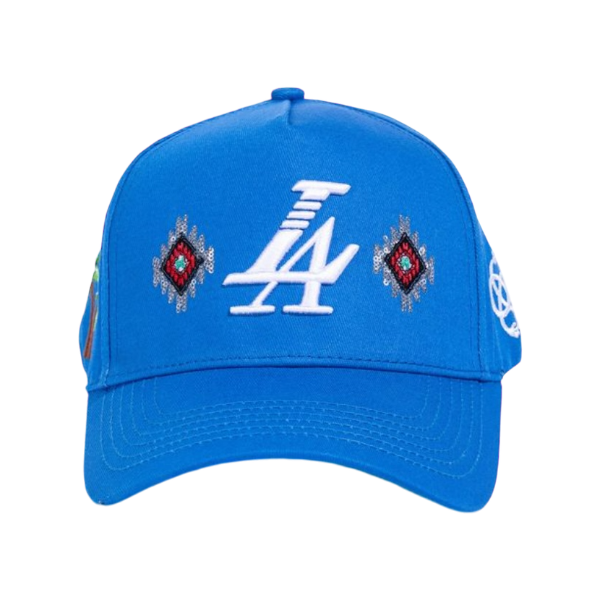 REFERENCE PARADISE LA BEADED BLUE SNAPBACK