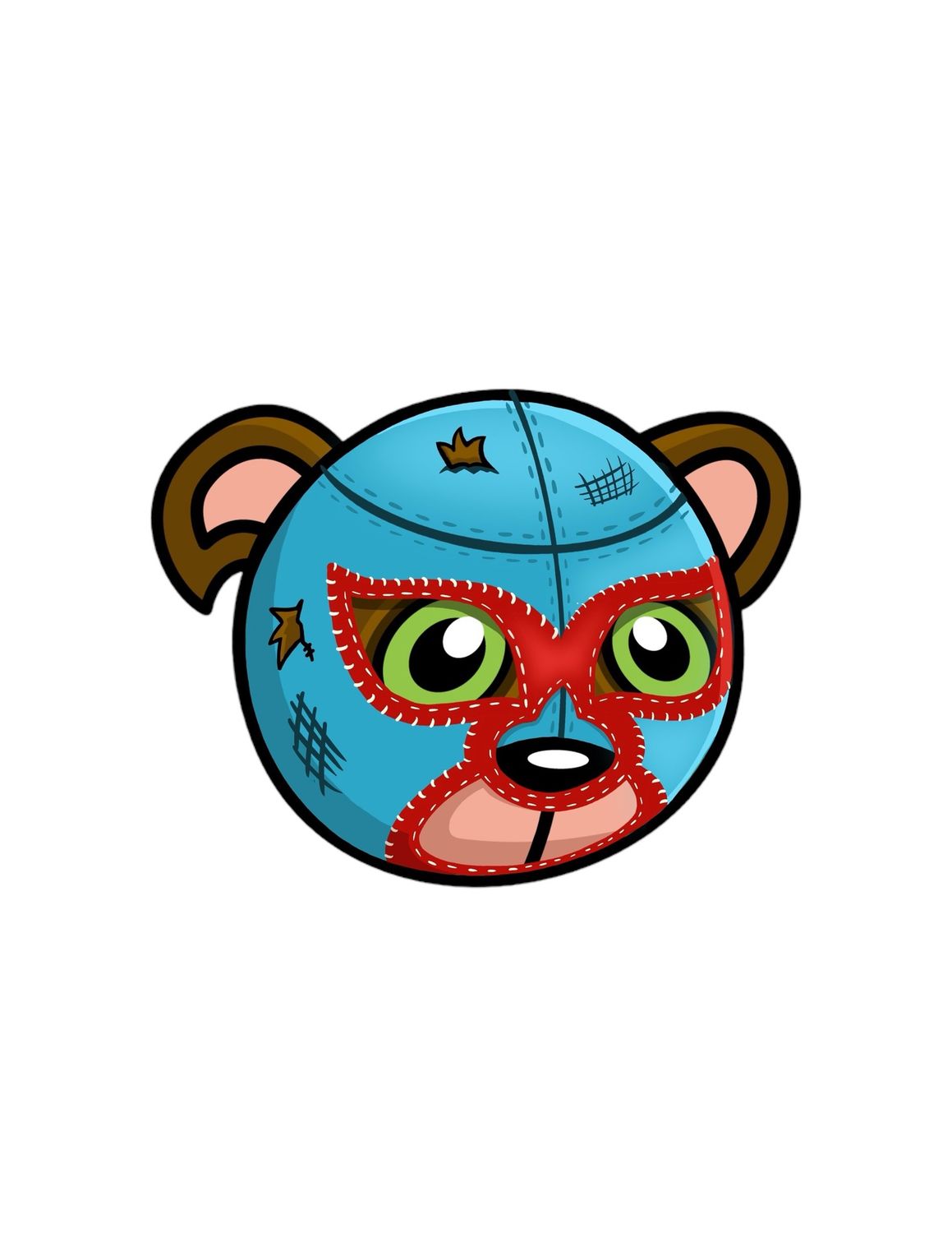 LUCHA BEAR STICKER
