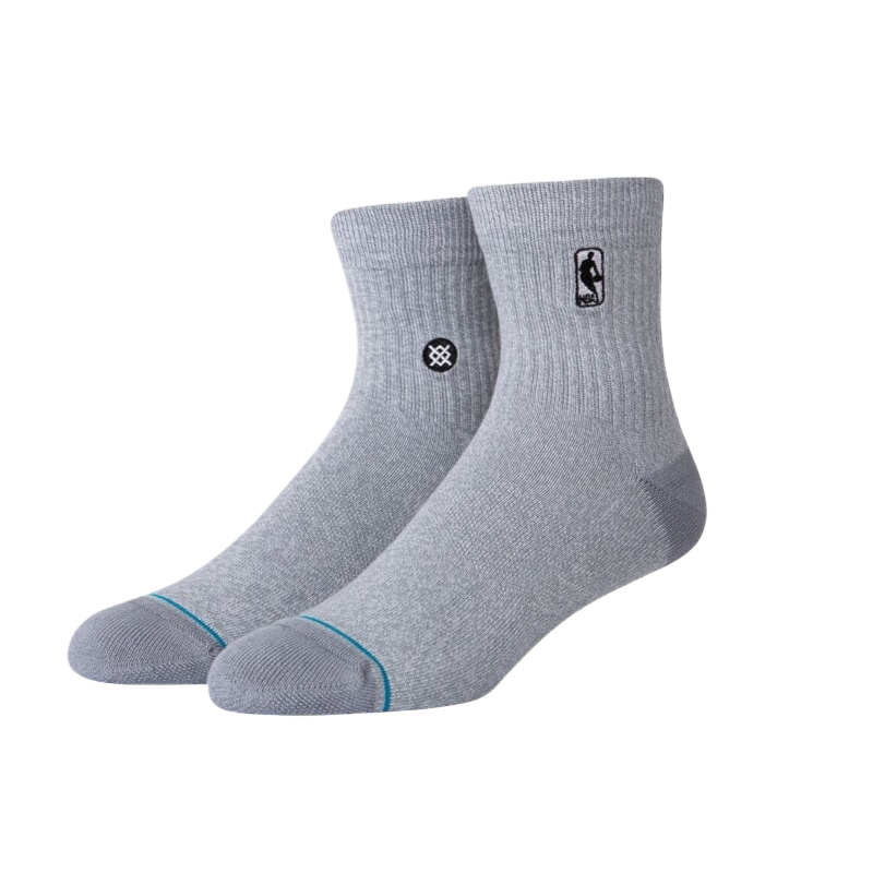 NBA LOGOMAN QUARTER SOCKS - GREY
