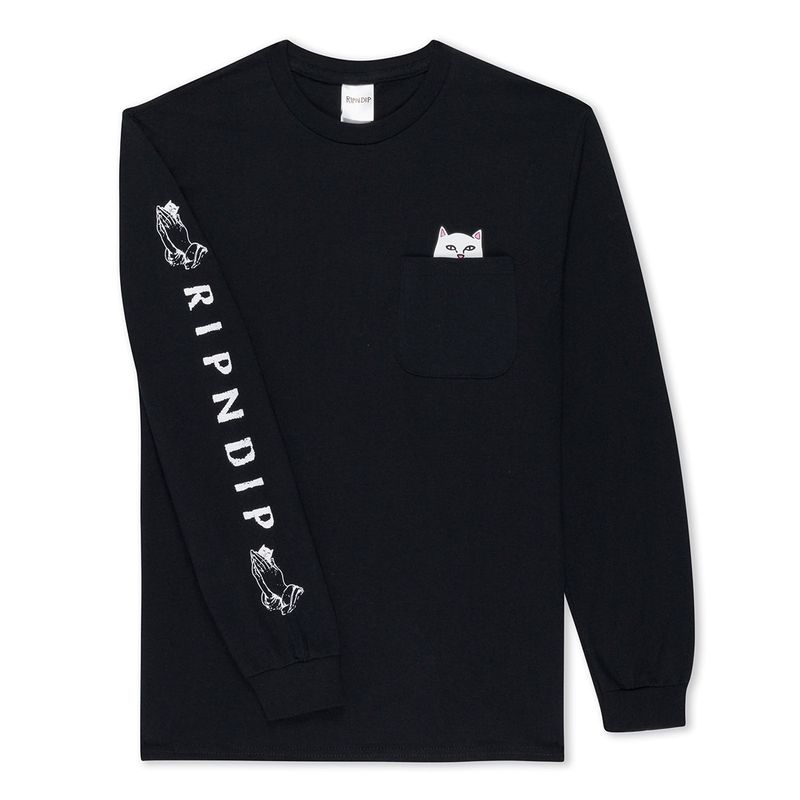 RIPNDIP LORD NERMAL LONG SLEEVE POCKET TEE