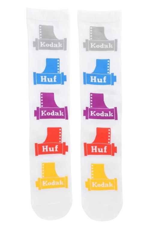 HUF X KODAK CREW SOCK - WHITE