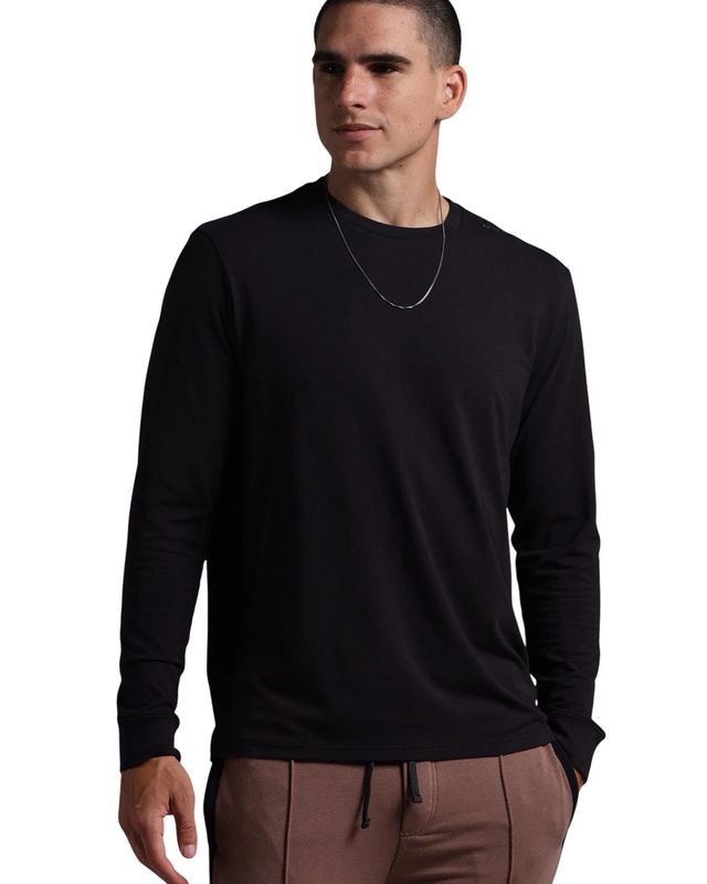 MUNICIPAL Enduro Stretch LS T-Shirt Black