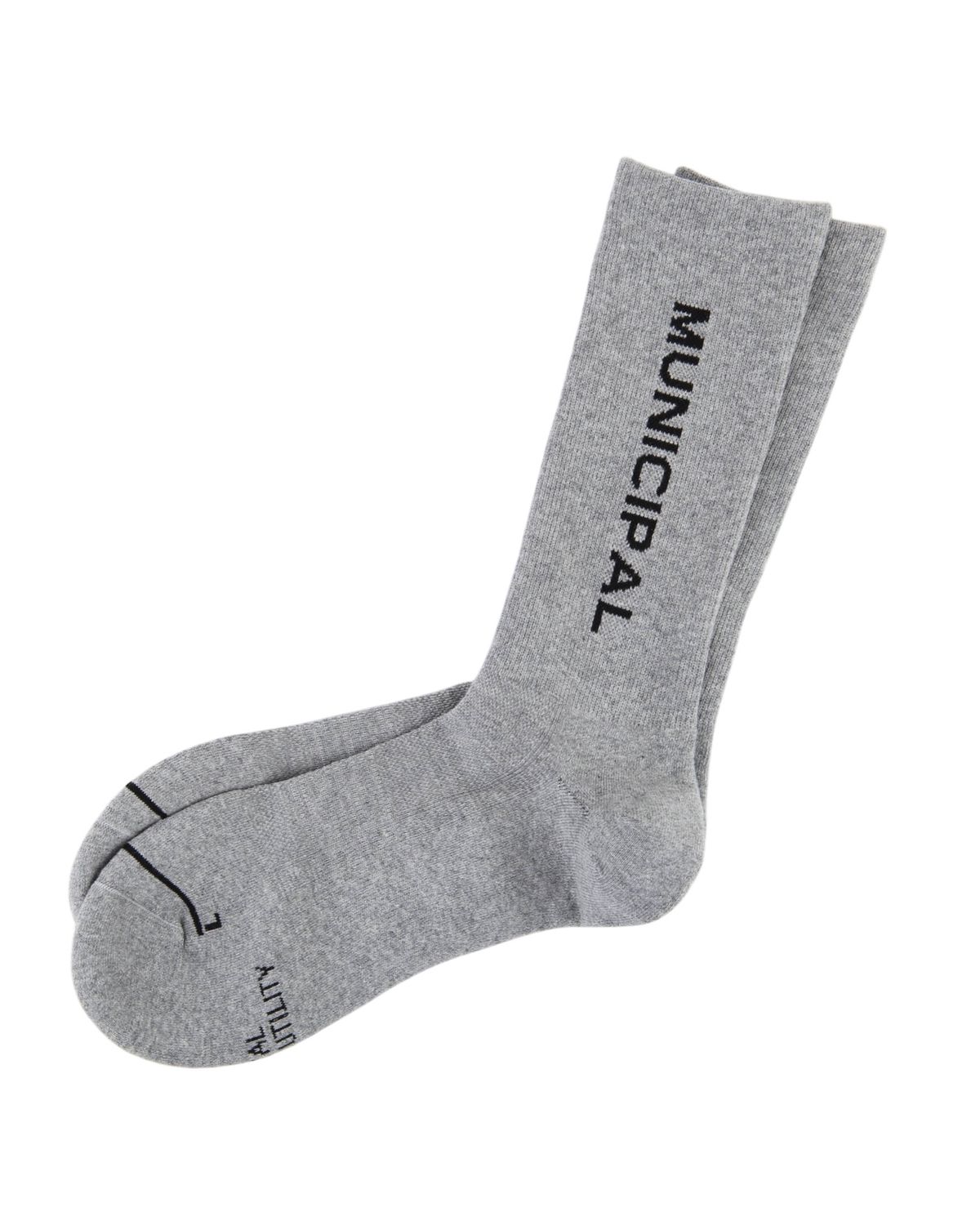 MUNICIPAL SPORT UTILITY CREW SOCK ATHLETIC GRAY