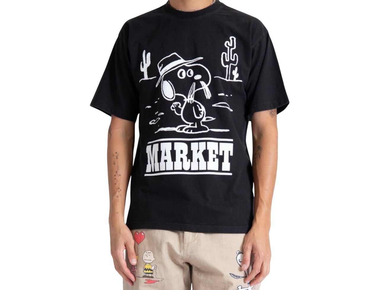 PEANUTS NEEDLES T-SHIRT