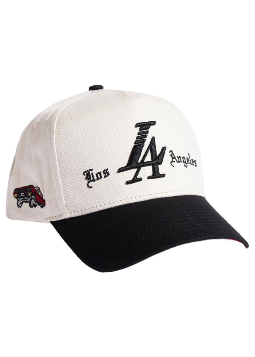 LA VIDA CREAM/BLACK SNAPBACK