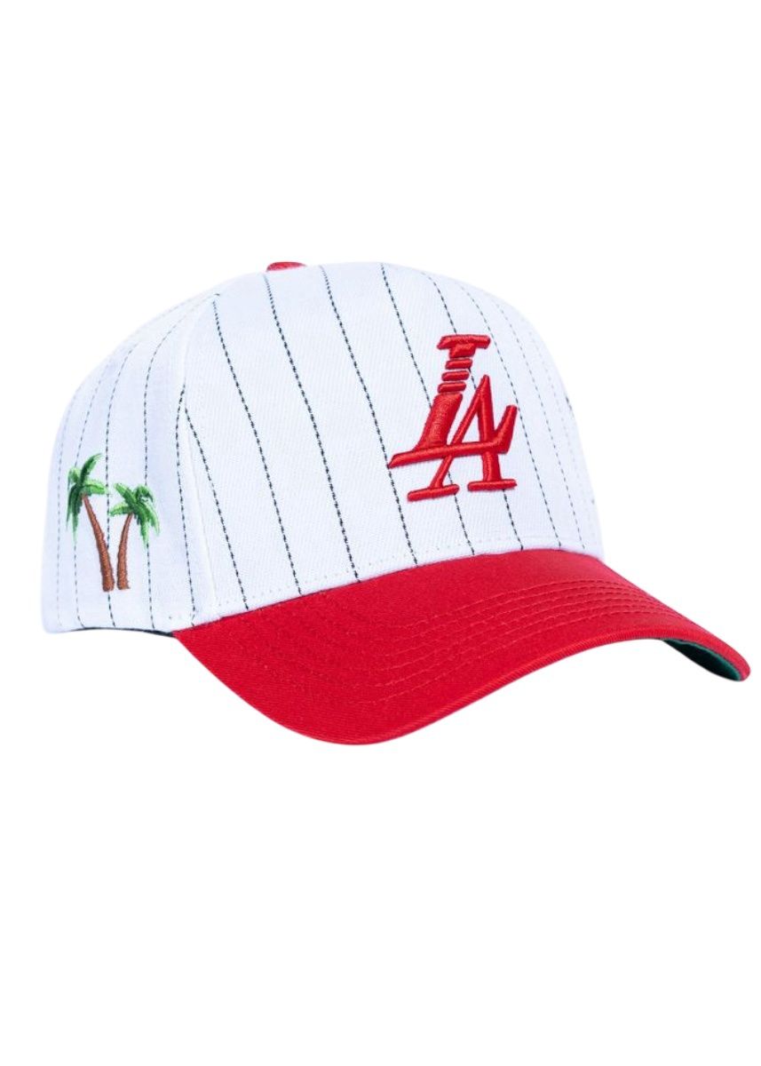 PARADISE LA PINSTRIPE (RED) SNAPBACK