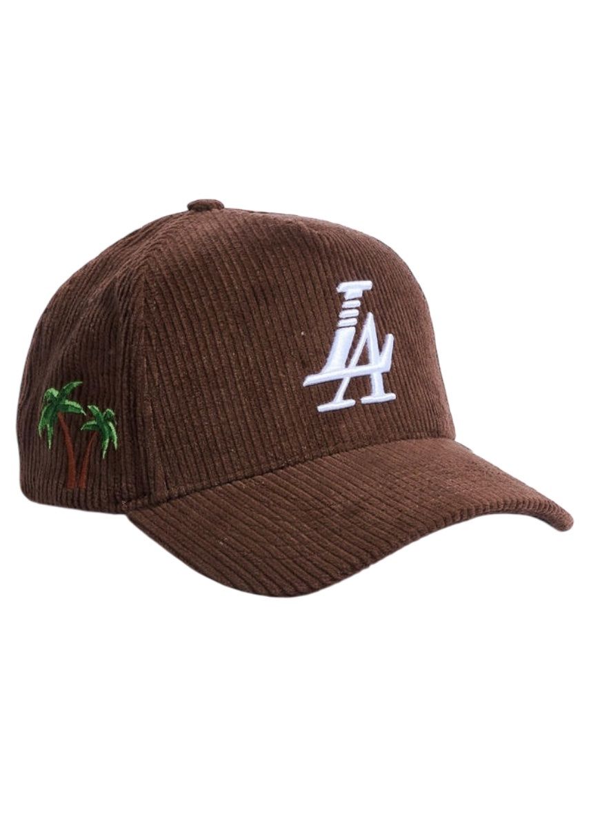 PARADISE LA CORDUROY (BROWN) SNAPBACK