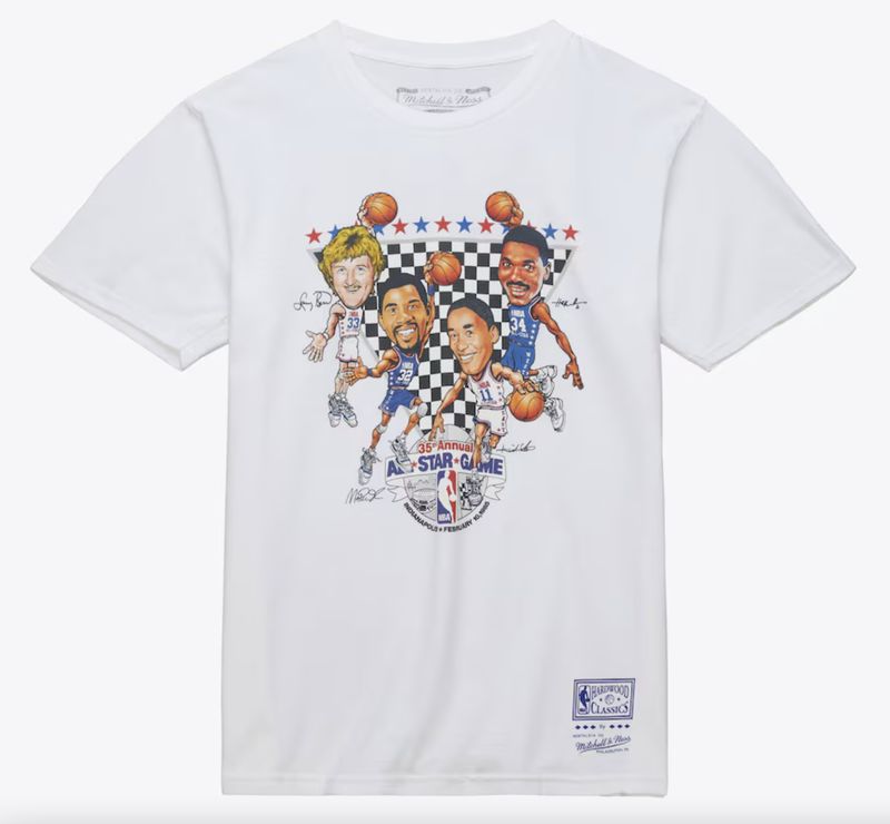 NBA ALL-STAR CARICATURES ALL-STAR 1985 TSHIRT