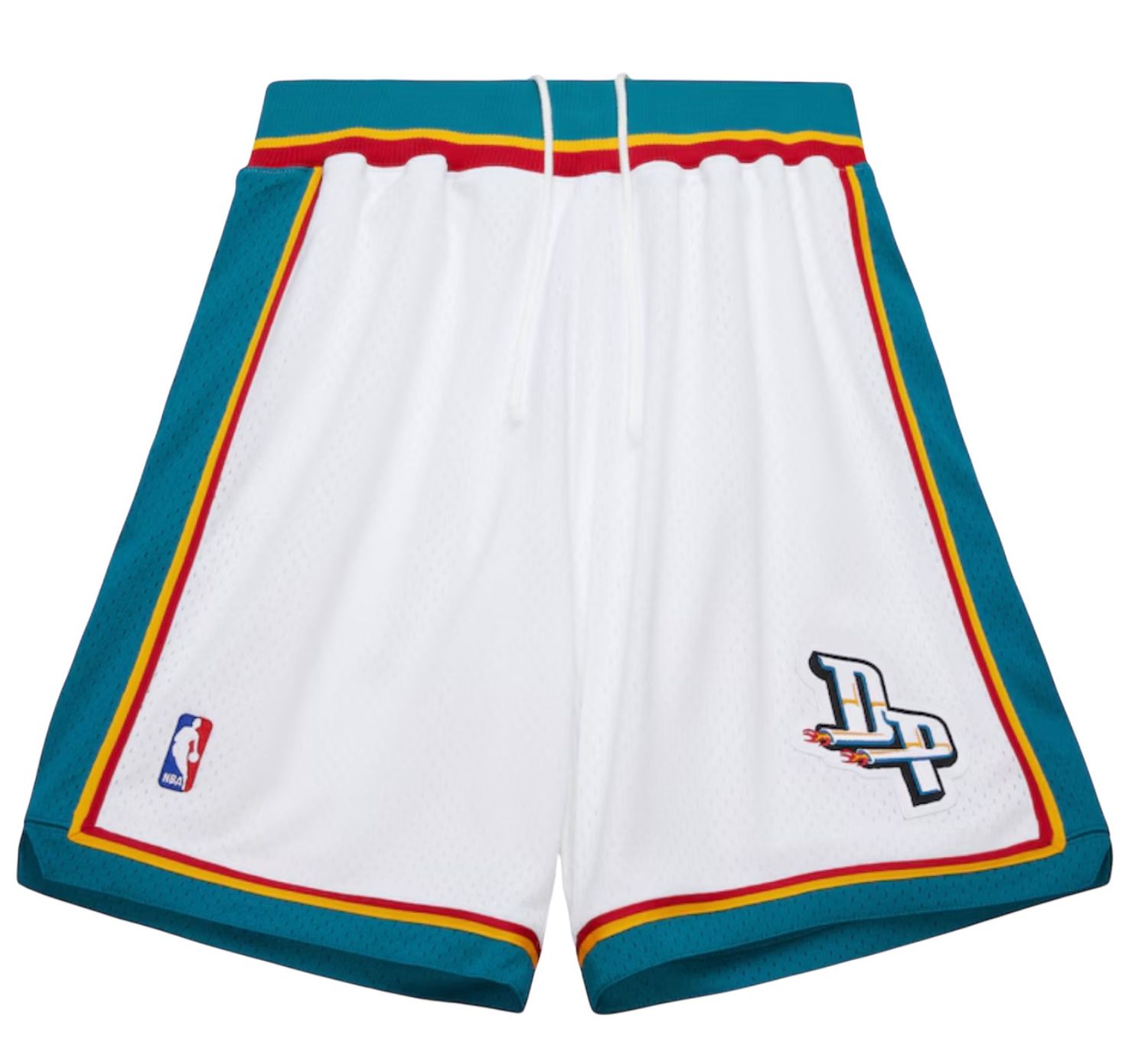 NBA WHITE SHORTS PISTONS 2000