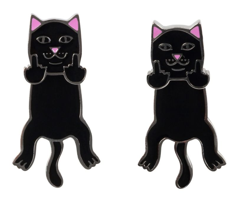 NAUGHTY JERM EARRINGS (BLACK)
