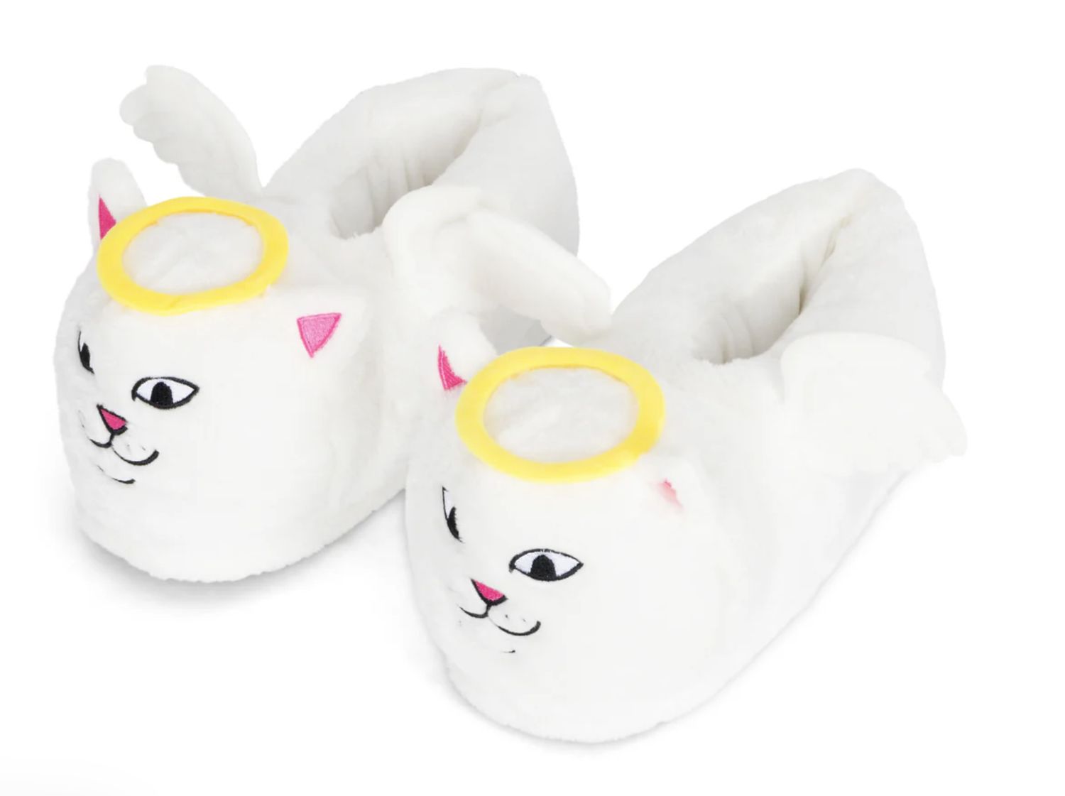 RIPNDIP LORD ANGEL PLUSH SLIPPERS (WHITE)