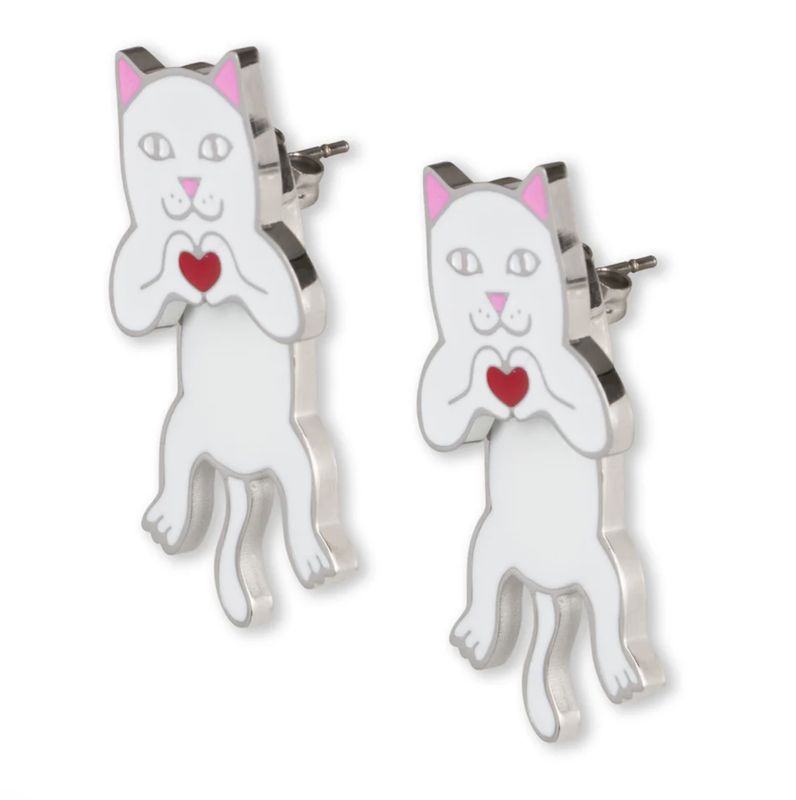 NERMAL LOVES EARRING SET (WHITE)