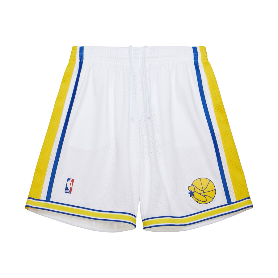 NBA WHITE SHORTS GOLDEN STATE WARRIORS 1990