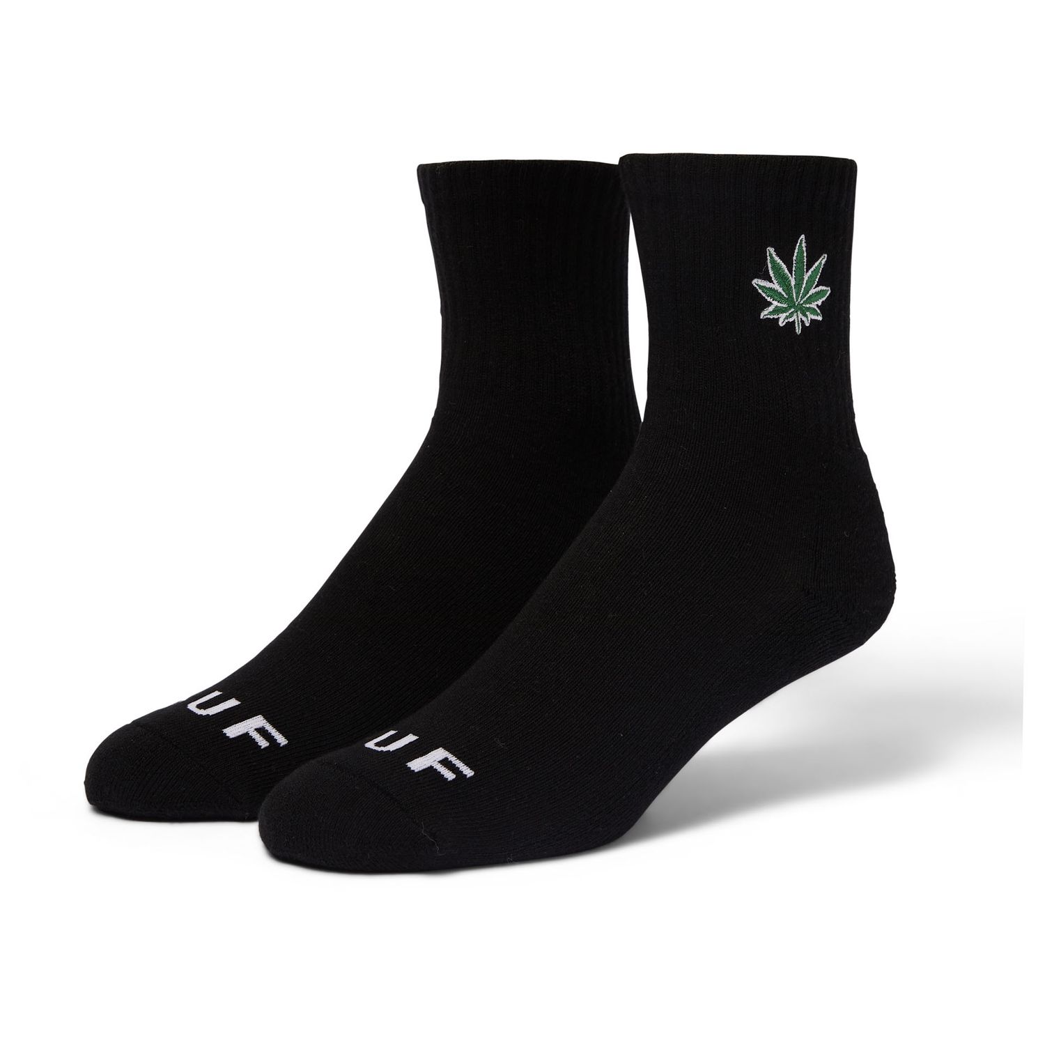 HUF PLANTLIFE 1/4 SOCK - BLACK