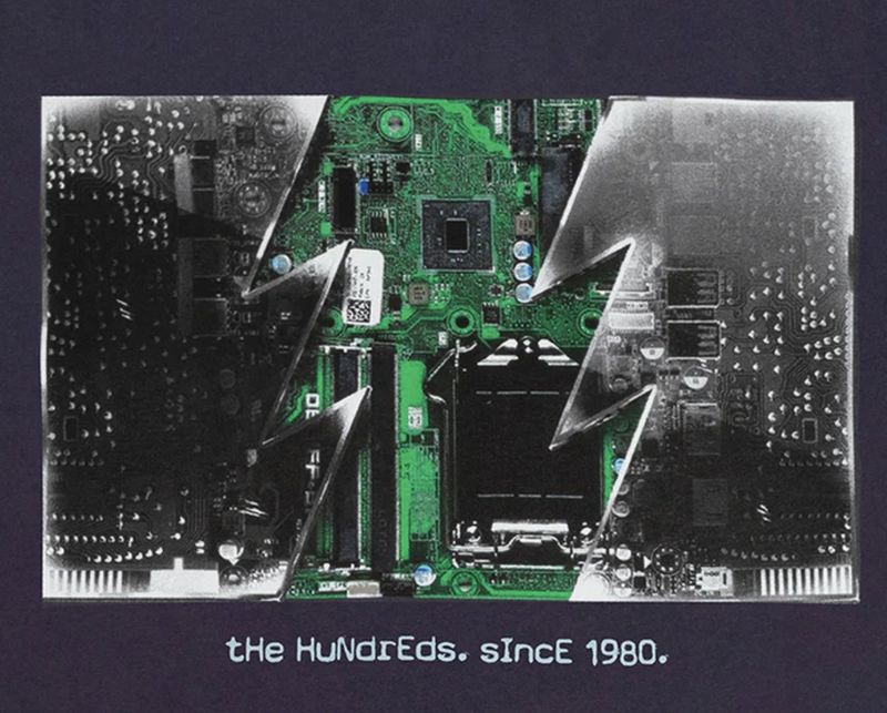 THE HUNDREDS TRANSPARENT WILDFIRE TEE
