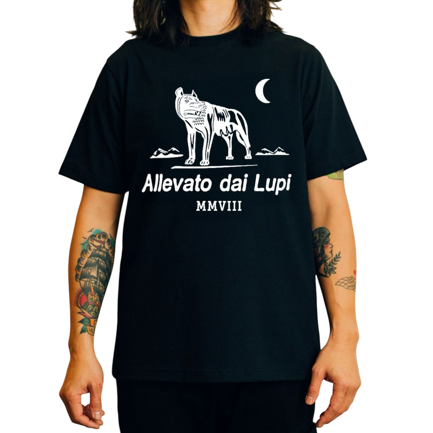Raised by Wolves Club Logo Tee (Black)