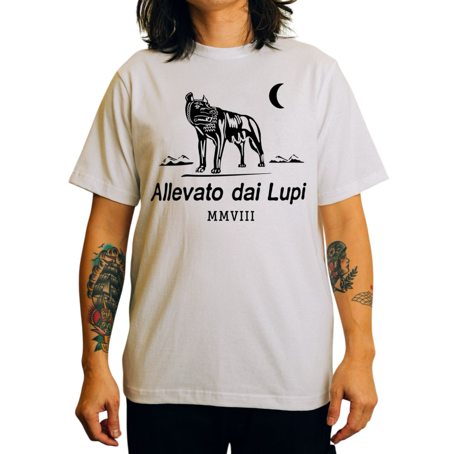 Raised by Wolves Club Logo Tee (White)