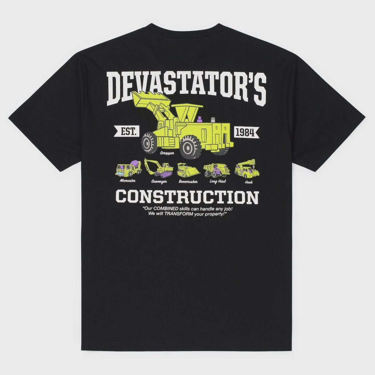 RSVLTS Transformers "Devastator’s Construction" – Crewneck Tee