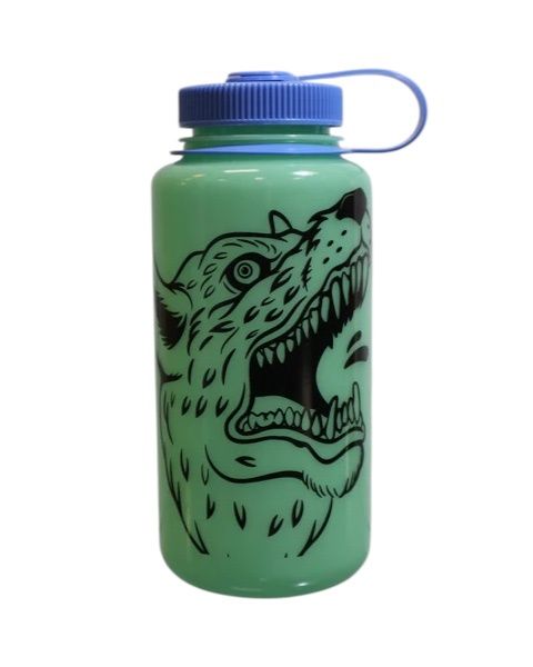 RAISED BY WOLVES Souvenir Nalgene- Glow Green