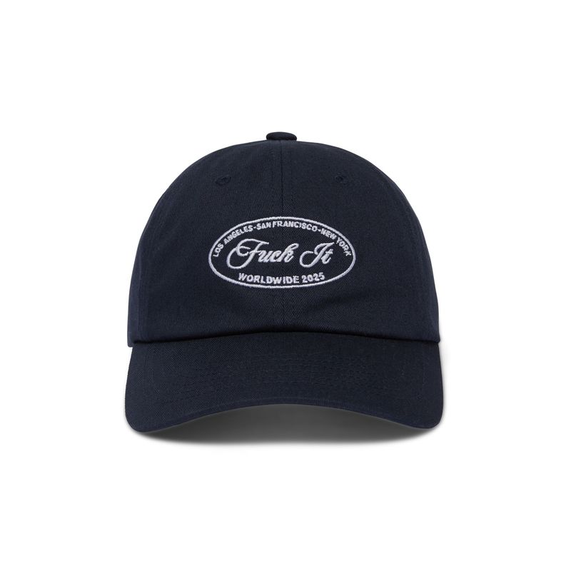 ATELIER CREST 6 PANEL HAT - NAVY