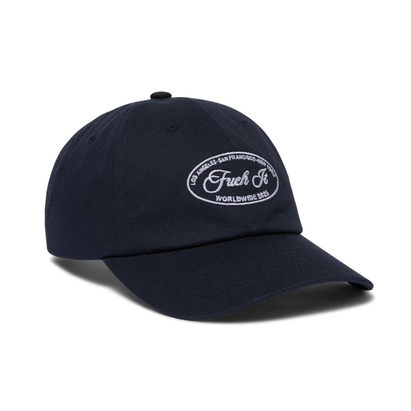 ATELIER CREST 6 PANEL HAT - NAVY
