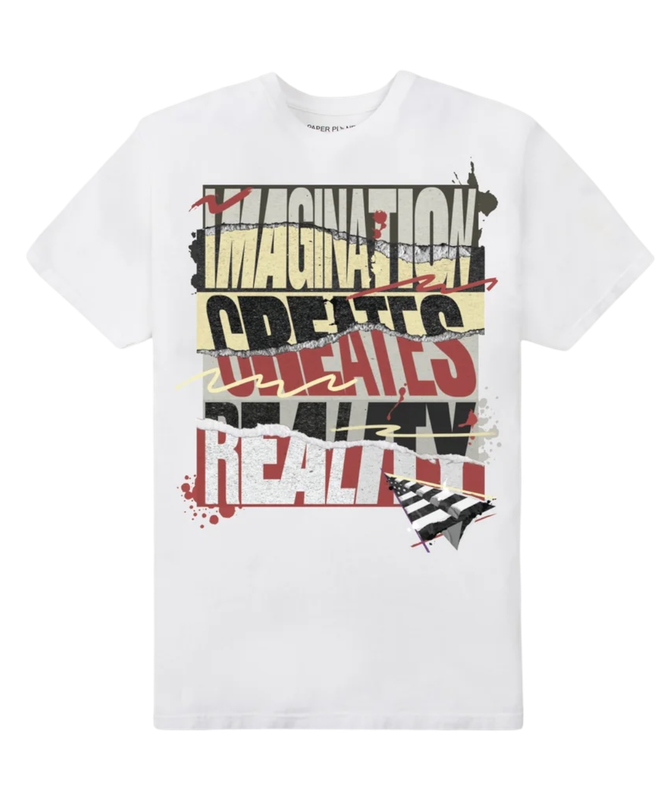 PAPER PLANES IMAGINATION CREATES REALITY TEE