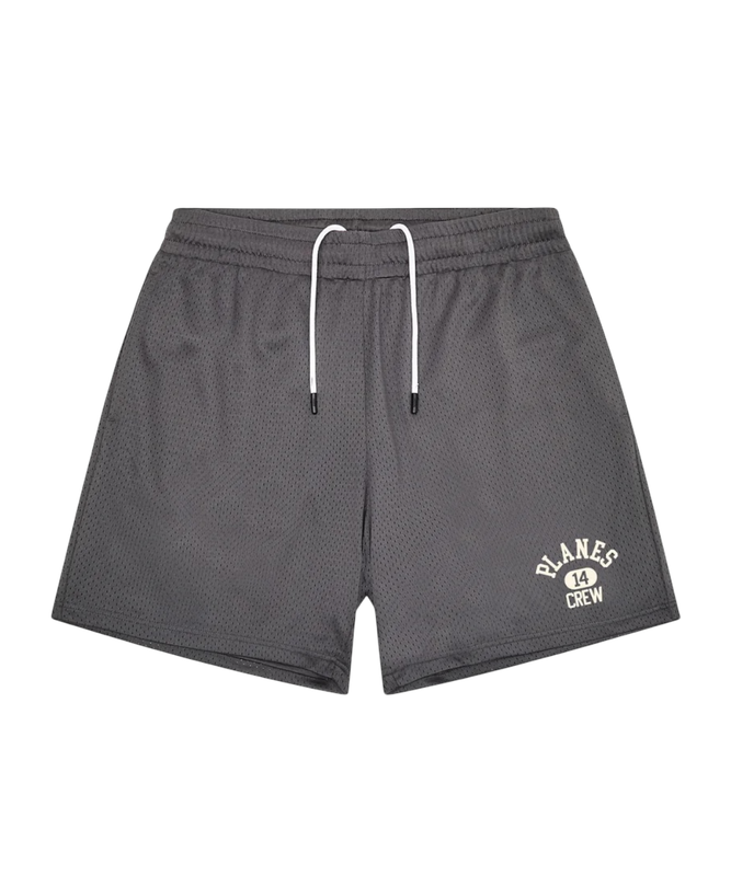 PAPER PLANES SOLID MESH BASKETBALL SHORT (ASPHALT)