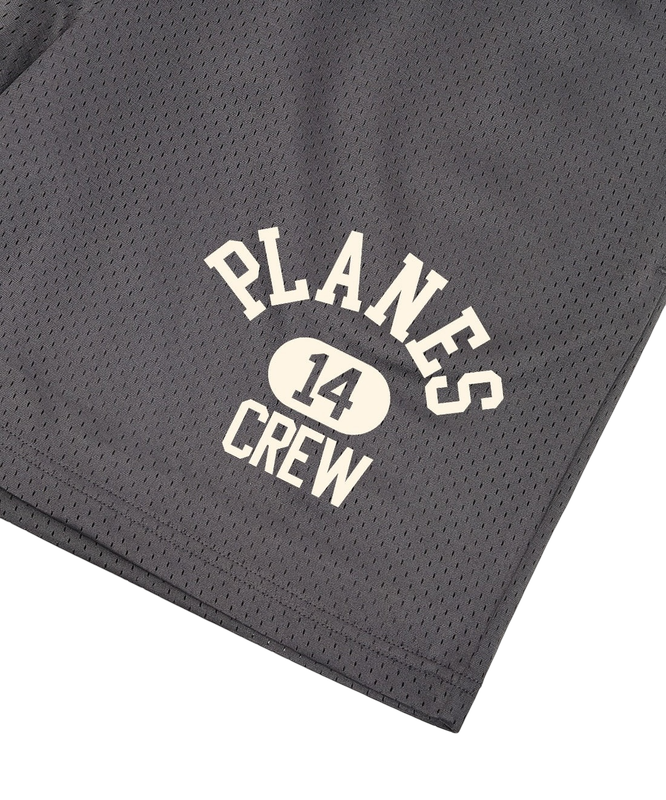 PAPER PLANES SOLID MESH BASKETBALL SHORT (ASPHALT)