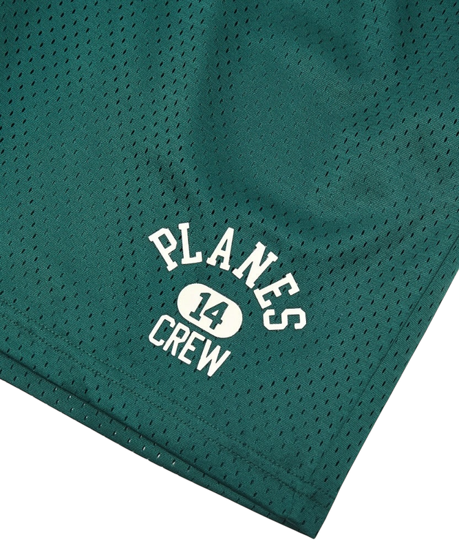 PAPER PLANES SOLID MESH BASKETBALL SHORT (EMERALD GREEN)