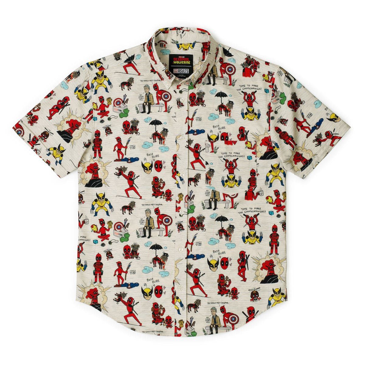 RSVLTS Marvel's Deadpool & Wolverine "Wade's World" – KUNUFLEX Short Sleeve Shirt
