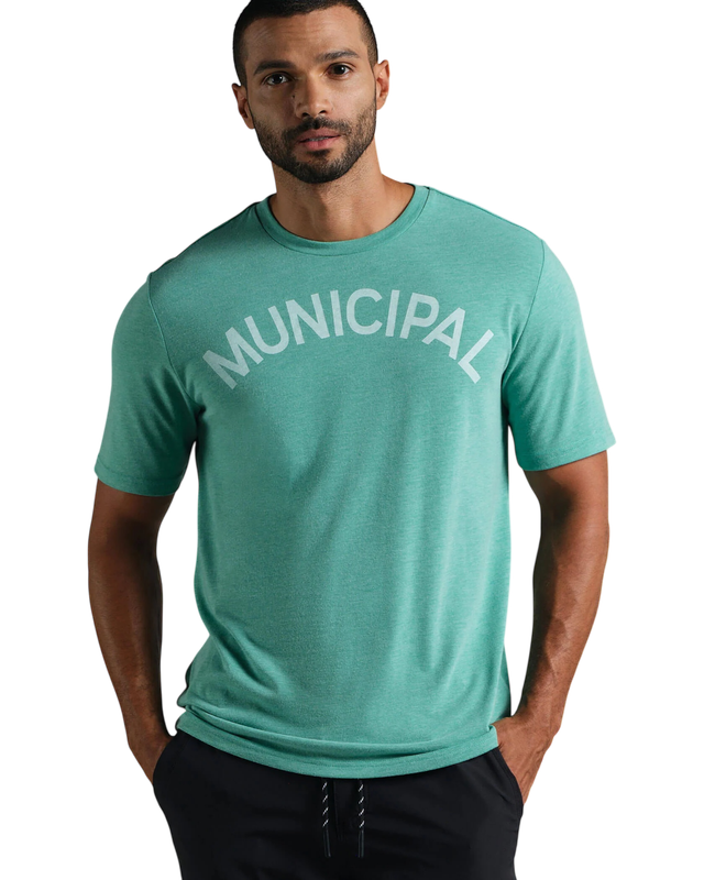 MUNICIPAL  M. OG Super Blend T-Shirt Boston Green / White