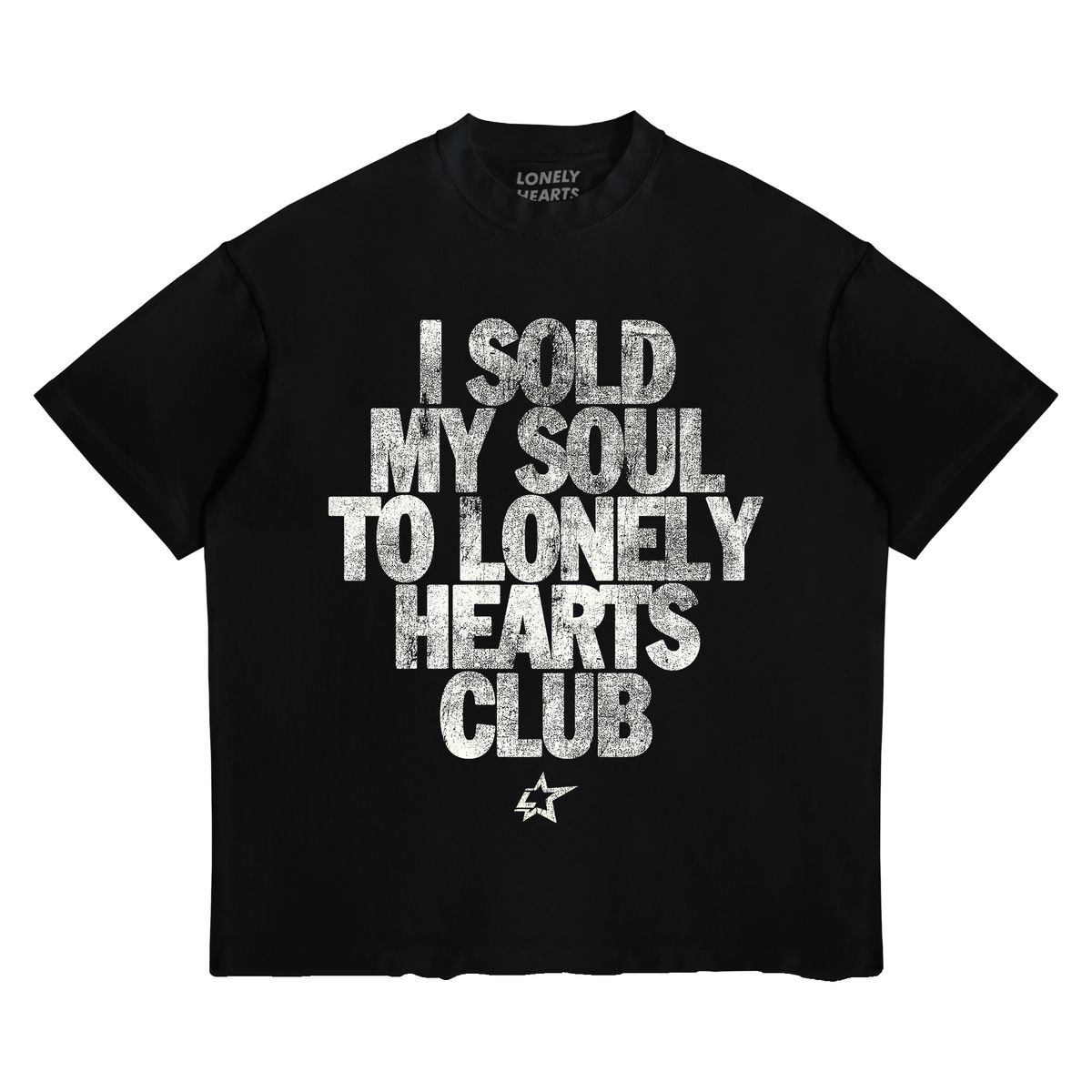 Lonely Hearts Club I Sold My Soul Black Cropped Premium T-Shirt