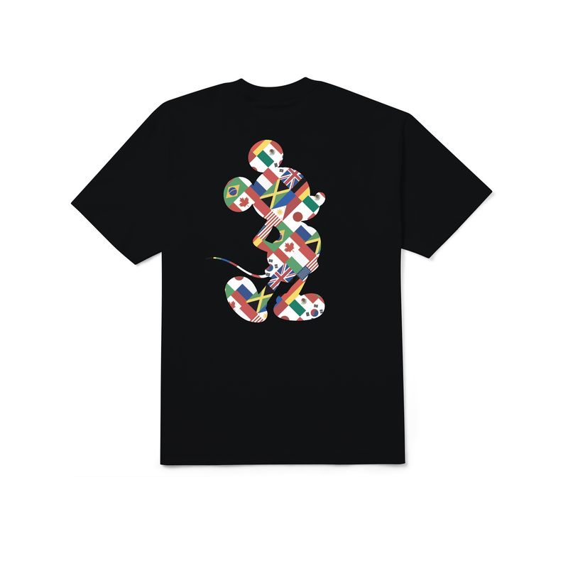 HUF WORLD TOUR SILHOUETTE TEE - BLACK