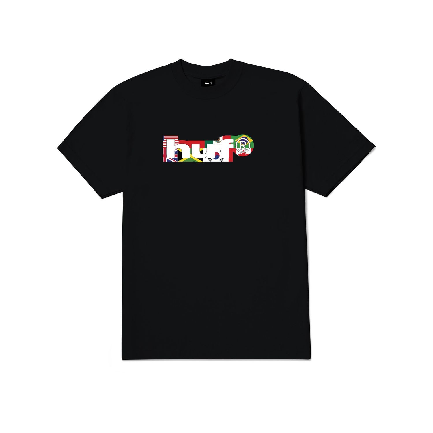 HUF WORLD TOUR SILHOUETTE TEE - BLACK