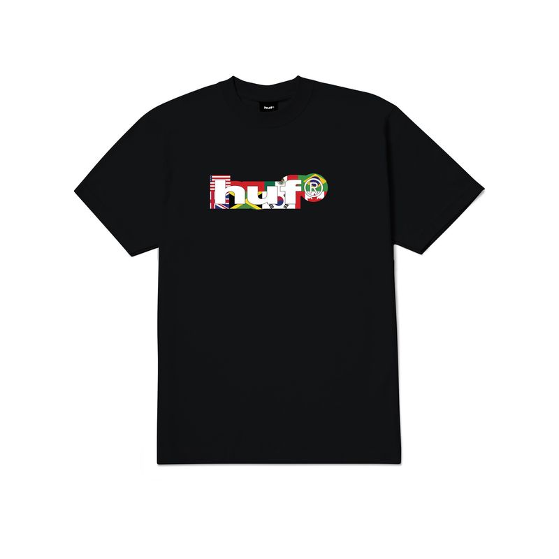 HUF WORLD TOUR SILHOUETTE TEE - BLACK