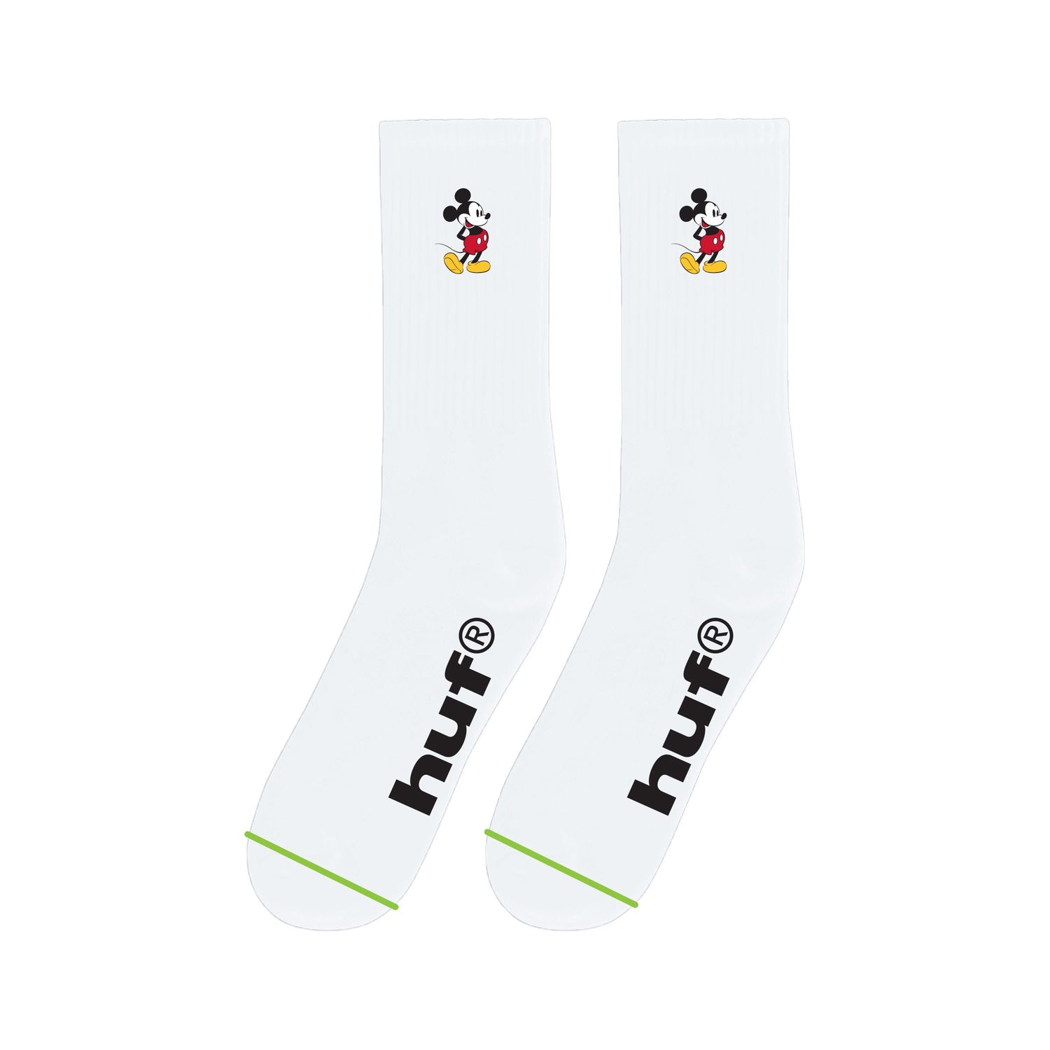 HUF CLASSIC MICKEY CREW SOCK - WHITE