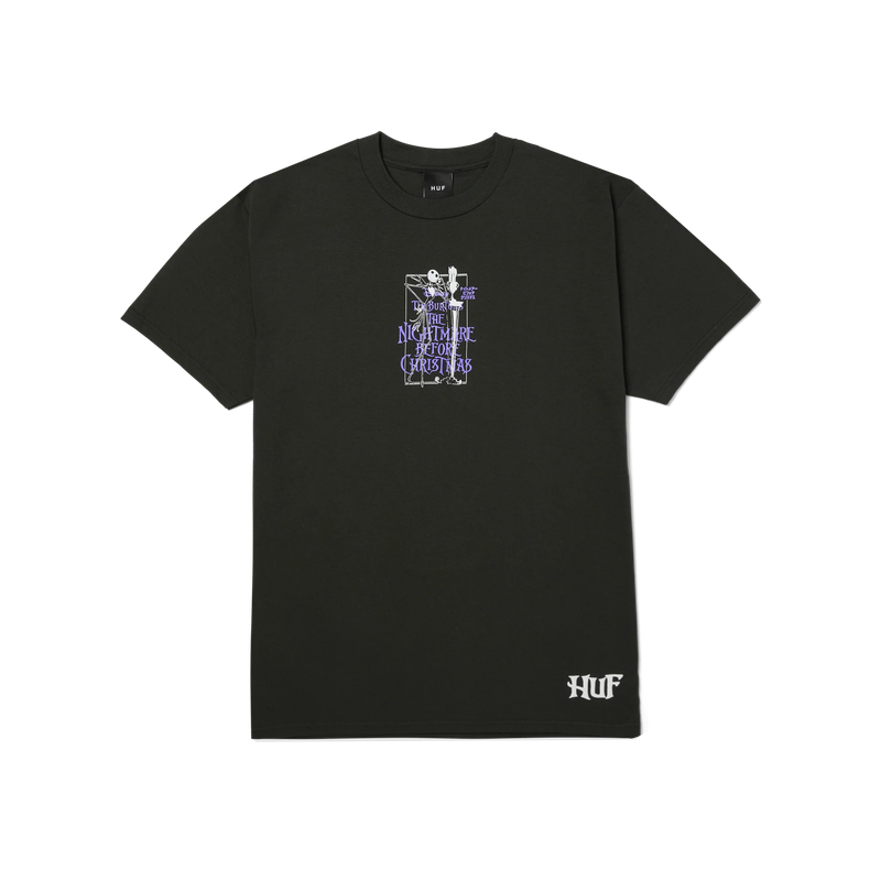 HUF NIGHTMARE S/S TEE - VINTAGE BLACK