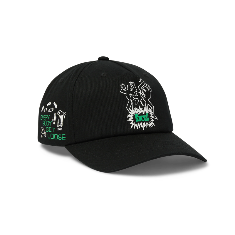 HUF EVERYBODY GET LOOSE SNAPBACK - BLACK