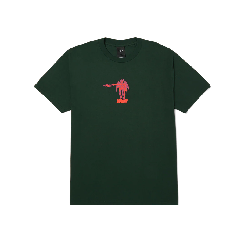HUF HEAVENLY TEE - FOREST GREEN