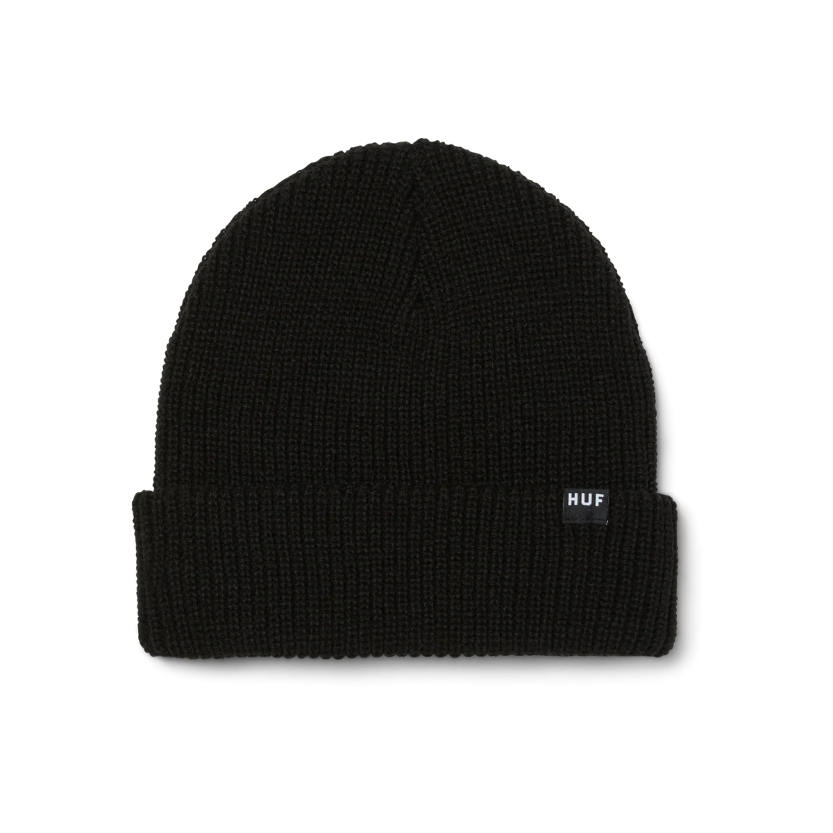 HUF USUAL CUFF BEANIE - BLACK