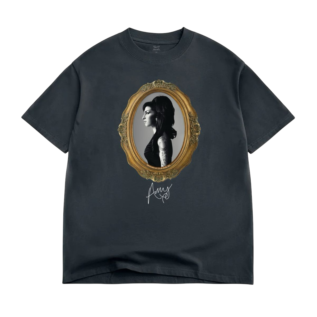 COLOR BARS AMY PORTRAIT TEE - VINTAGE BLACK