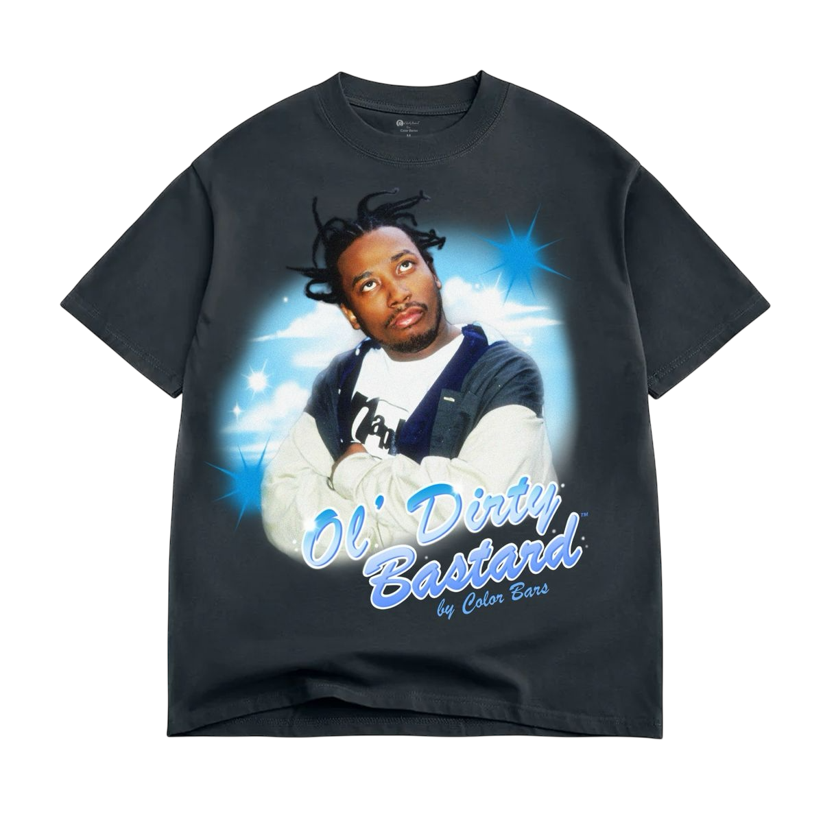 COLOR BARS ODB AIR BRUSH TEE - VINTAGE BLACK
