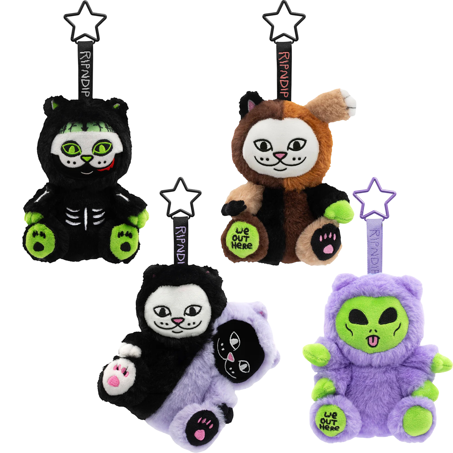 RIPNDIP FREAKIEE FACES NERMIEE  (4 PACK)