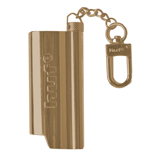 BURNER LIGHTER SLEEVE KEYCHAIN - GOLD