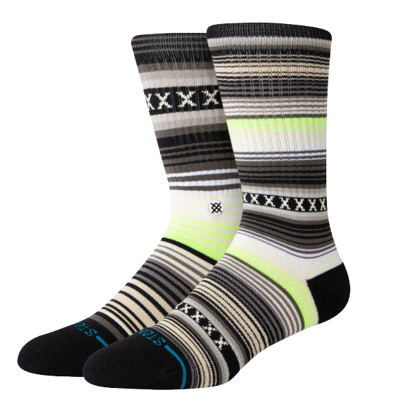 STANCE CURREN CREW SOCKS - GREEN STANCE CURREN CREW SOCKS - GREEN