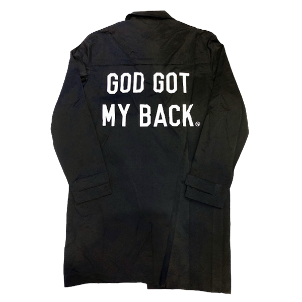Fly Supply God Got My Back Trenchcoat