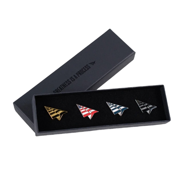 Metallic Planes Pin Set Metallic Planes Pin Set