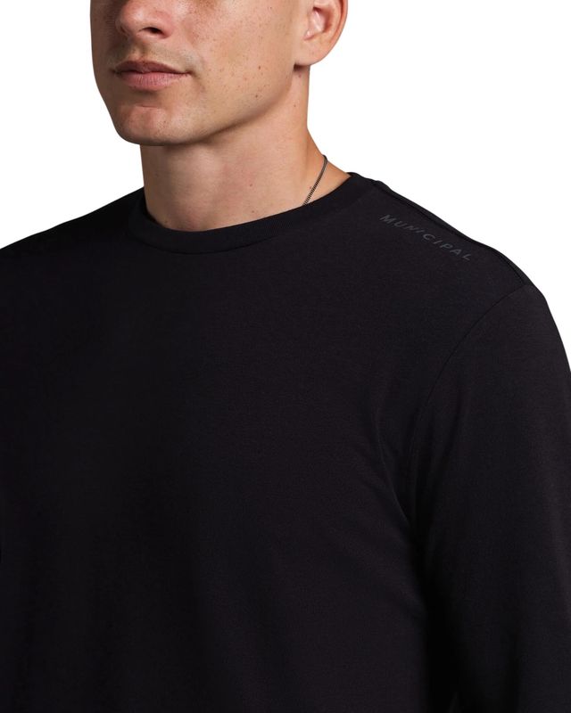 MUNICIPAL Enduro Stretch LS T-Shirt Black
