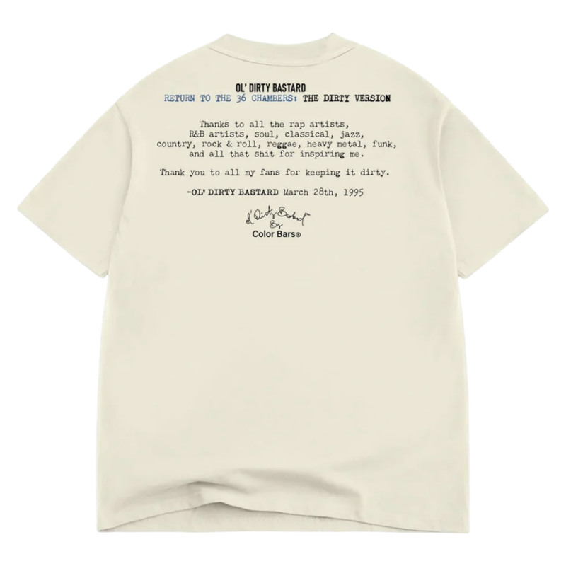 COLOR BARS CD TEE - OFF WHITE