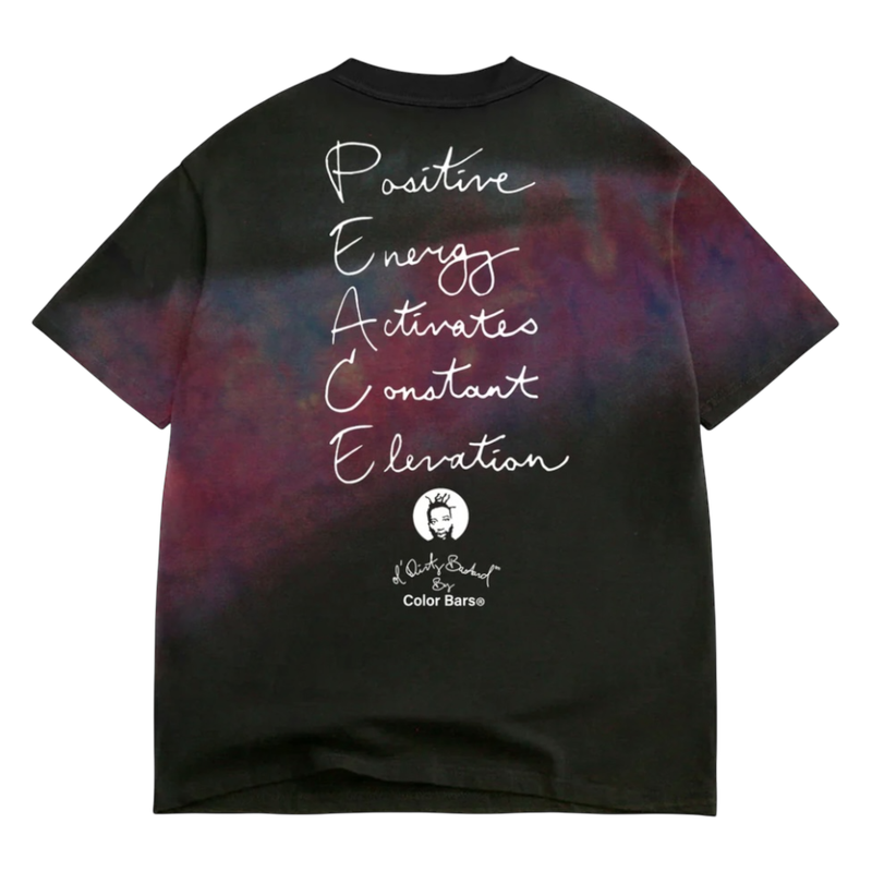 COLOR BARS P.E.A.C.E. TEE - TIE DYE